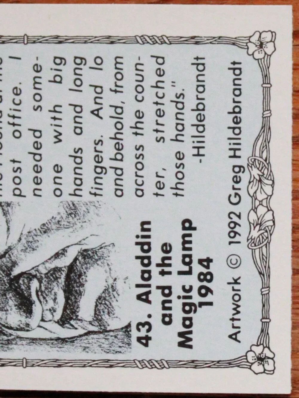 Vintage Greg Hilderbrandt (w/ Comic Images) 1992 Trading Card